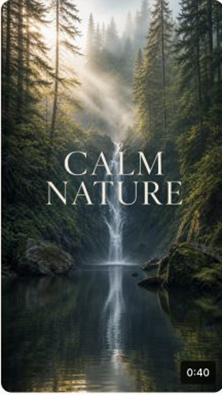 Calm nature video example